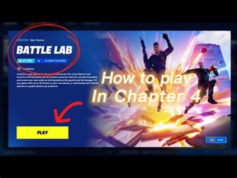 How To ACTUALLY Play Battle Lab In Fortnite Chapter 4 Where Is Battle