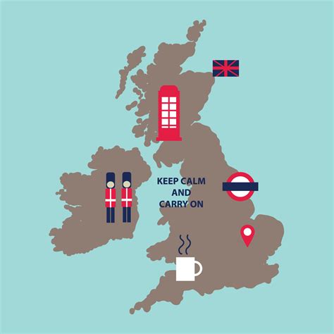 Typical Britain Map 13810735 Vector Art at Vecteezy