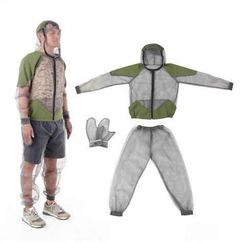 Bug Jacket Hood Mosquito Repellent Net Clothing Insect Proof Netting