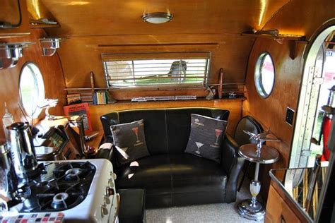 Vintage Airfloat Trailer Interior