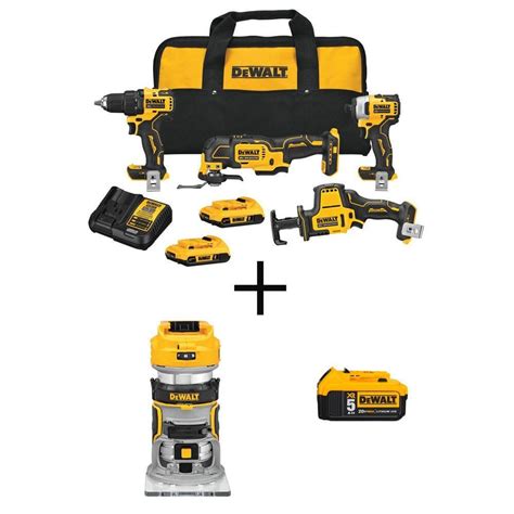 Dewalt Atomic Volt Max Cordless Brushless Combo Kit Tool Brushless