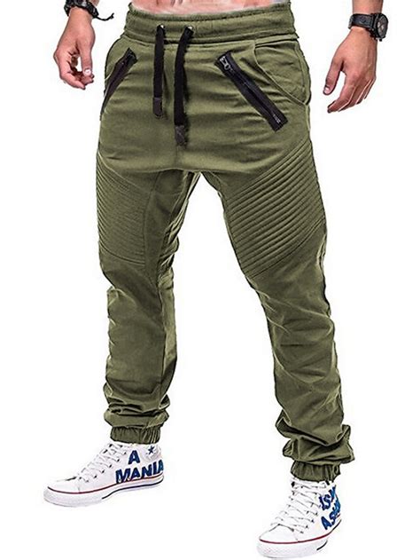 Homme Joggings Pantalon Jogger Pantalons Cordon Ceinture Lastique Avec