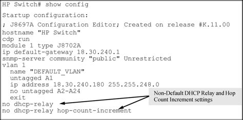 Verifying The DHCP Relay Configuration