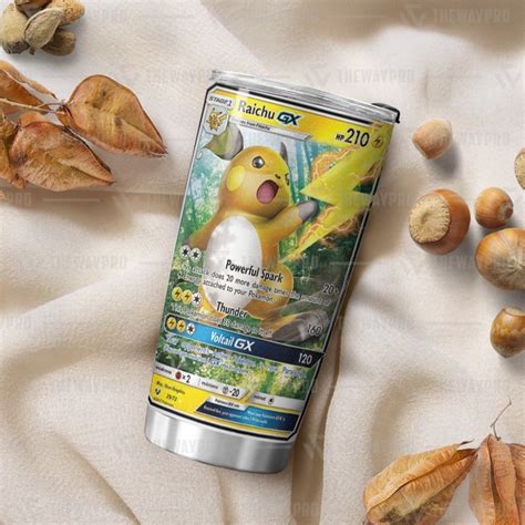 New Raichu Gx Shining Legends Pokemon Tumbler Express Your Unique