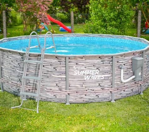 Summer Waves Elite Frame Pool Aufstellpool Rund Komplettset