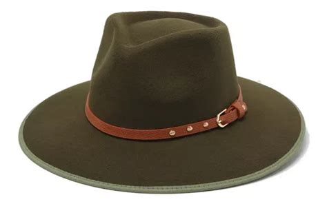 Sombrero Fieltro Pa O Tira Pharrel Mujer Hombre Cowboy Env O Gratis