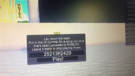 Roblox Boombox Song Codes