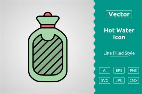 Vector Hot Water Filled Outline Icon Graphic By Muhammad Atiq Creative Fabrica