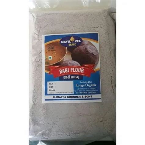 Mayil Vel Fssai Certified Organic Ragi Flour For Cooking Packaging