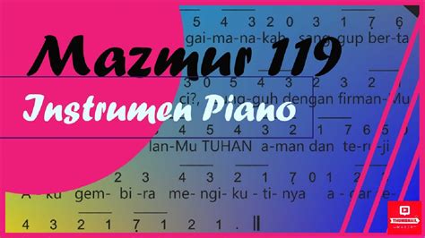 Mazmur 119 Lagu Instrumen Piano Not Angka Gelong Ballo Pa