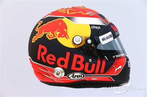 The Helmet Of Max Verstappen Red Bull Racing Rb13 At Australian Gp