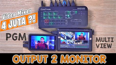 Video Switcher Murah Alat Untuk Live Streaming Multicam 4 Kamera