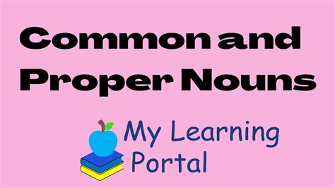 Common And Proper Nouns English Lesson Grammar Lesson For Kids Youtube