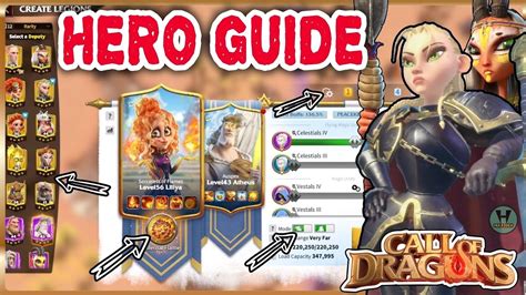 Hero Guide How To Play Call Of Dragons Part 2 Youtube