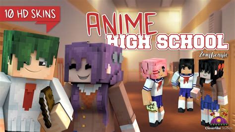 Anime High School Hd By Cleverlike Minecraft Skin Pack Minecraft