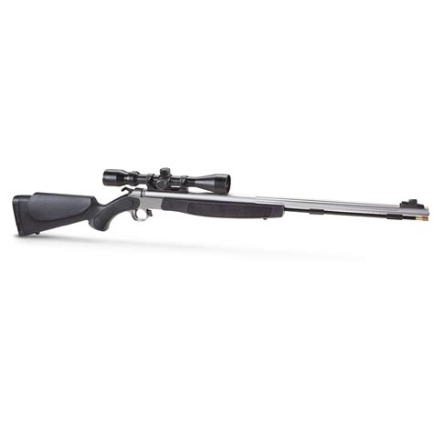 CVA® Optima® .50 cal. Black Powder Rifle with Scope, Black / Stainless ...