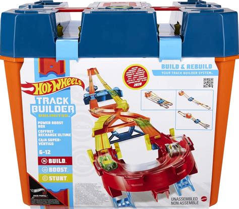 Mattel Hot Wheels Track Builder Unlimited Power Boost Box India Ubuy