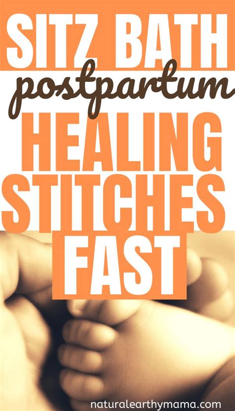 Postpartum Sitz Bath Recipe Healing Stitches Faster After Delivery