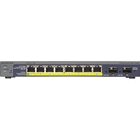 Netgear Gs Tp Port Gigabit Ethernet Smart Switch With Poe Ports