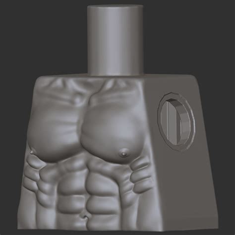 Archivo Stl Torso Musculoso De Legoobjeto Para Impresora D Para