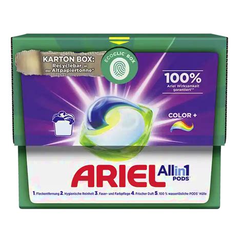 Ariel Compact Actilift Power Color Pods All in one 15 WL Farbe Wäsche