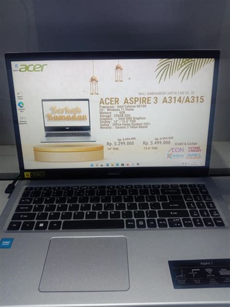 Acer Aspire A Cicilan Tanpa Kartu Kredit Elektronik Komputer