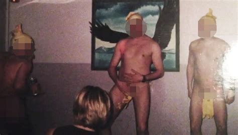 Shocking Photos Show Female RAF Recruit Being Grabbed And Tossed In The Air By Gang Of Naked