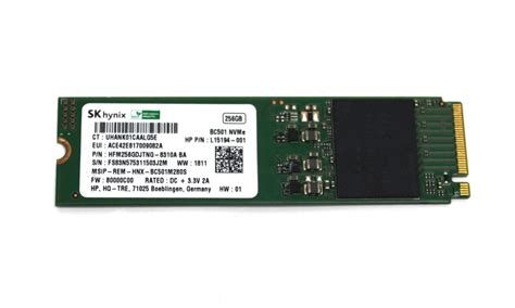 Dysk SSD NVMe SK Hynix BC501 256 GB M 2 sprzęt poleasingowy