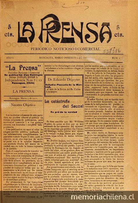 La Prensa Año 1 2 N° 1 124 5 De Marzo De 1911 A 31 De Diciembre De