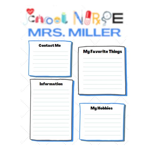 Meet the School Nurse Templates - Etsy