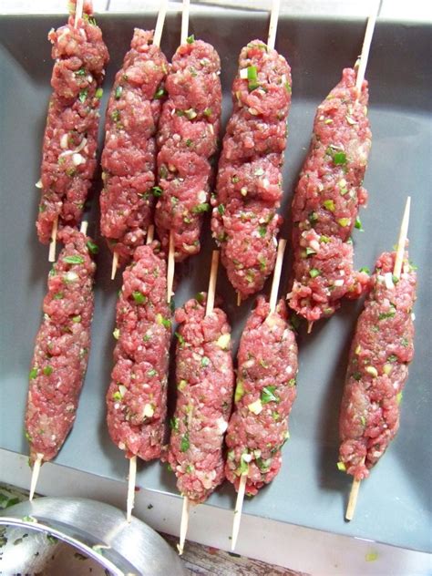 Kefta Brochettes De Boeuf Hach Aux Herbes