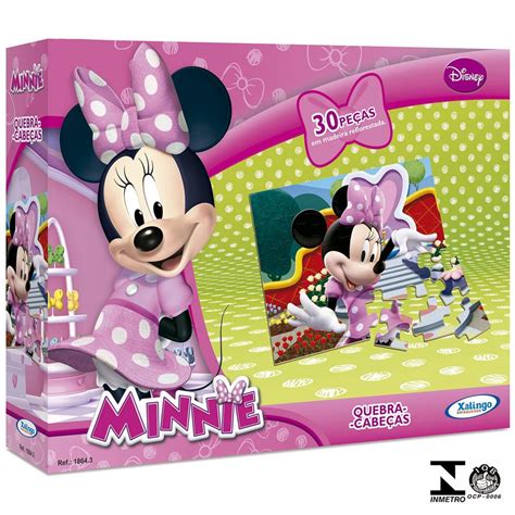 Quebra Cabe A Minnie Disney Pe As Em Madeira Xalingo Submarino