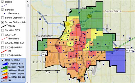 Map Kansas Wichita - Share Map