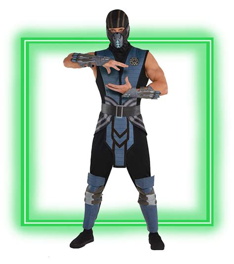 Купить Костюм Саб Зиро из Мортал Комбат/Mortal Kombat SAB ZERO для взрослых