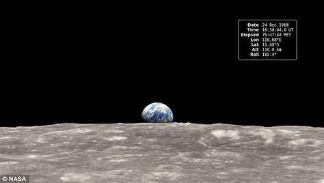 Earthrise From Moon Apollo