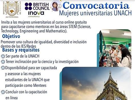 Invita UNACH a mujeres universitarias a capacitarse en las áreas de