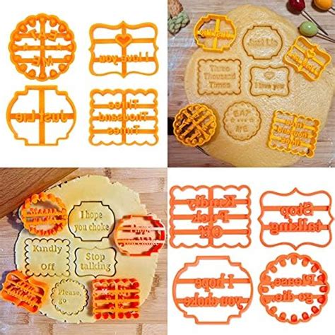 Funny Cookie Cutters Biscuit Moulds With Fun And Irreverent Phrases