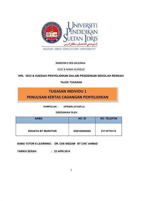 Pdf Kajian Penyelidikan Dalam Pendidikan Sekolah Rendahpdf Dokumen