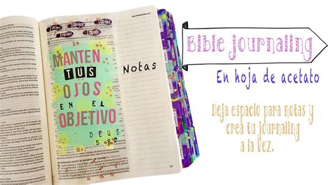 Proceso De Bible Journaling Con Acetatos Bible Journaling En Espa Ol