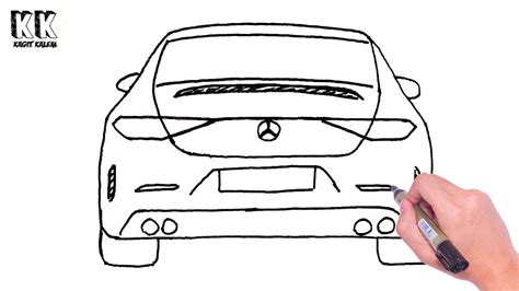 How to Draw Mercedes Car Step by Step Mercedes Araba Çizimi YouTube