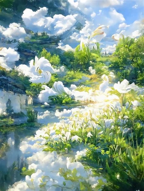 Wallpaper 4k Fantasy Art Landscapes Fantasy Landscape Anime Scenery