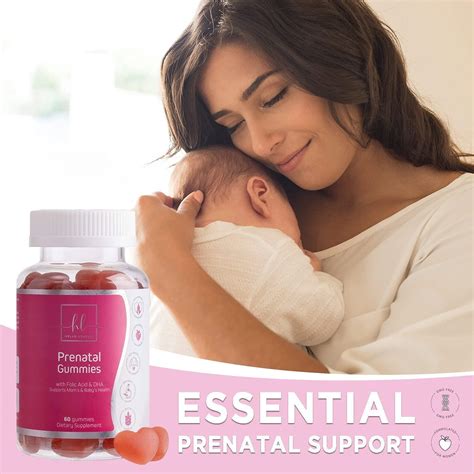 Prenatal Vitamin Gummies With Dha Folic Acid Immune Support