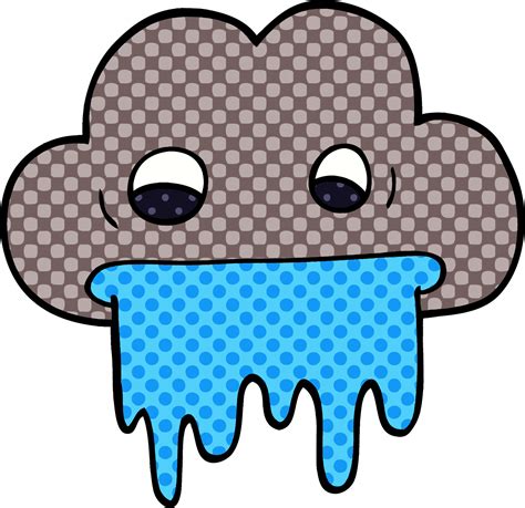 cartoon doodle rain cloud 12201331 Vector Art at Vecteezy