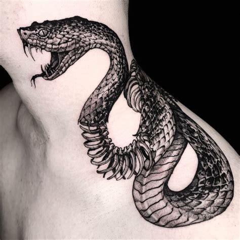 Details Skeleton Snake Tattoo Best In Cdgdbentre