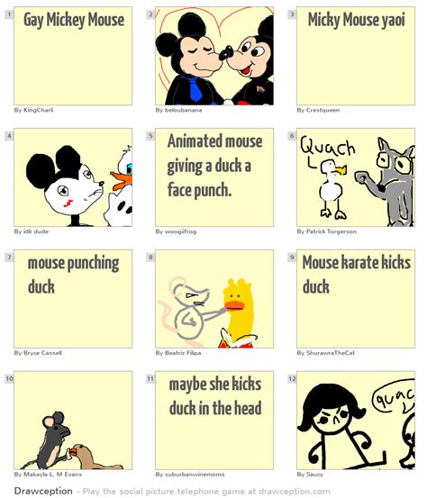 Gay Mickey Mouse Drawception