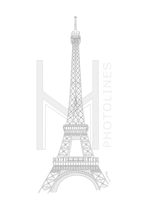 Dibujos De Torre Eiffel Paris Para Colorear Vsun