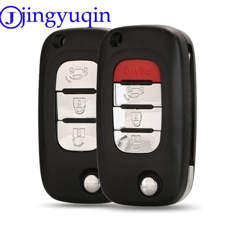 Jingyuqin 3 4 Buttons Remote Car Key Shell Case Cover Fob For Mercedes