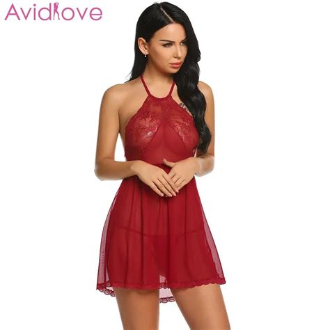 Avidlove Sexy Sleepwear Lingerie Pron Erotic Women Sexy Lace Floral