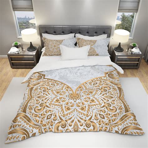 Luxury Bedding, White and Gold Bedding Set, Luxury Bedroom, Luxury Home ...