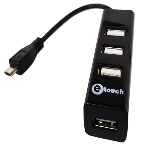 Adaptador Otg Micro Usb A 4 Puertos 20 Chars